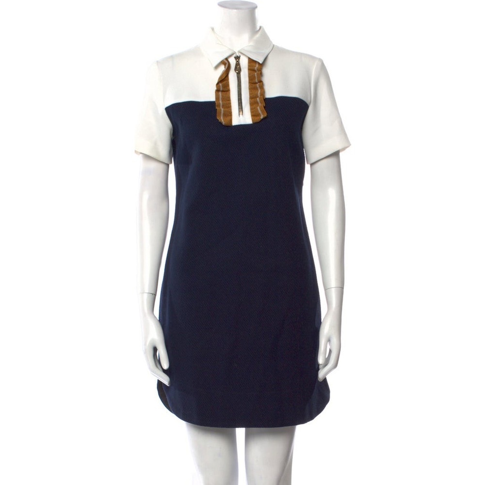 SANDRO PARIS Square Neckline Mini Dress